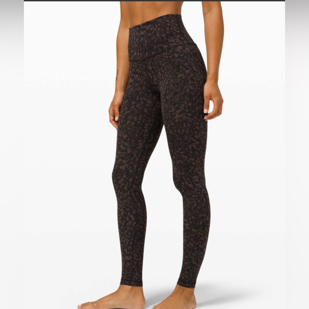 lululemon athletica Black Patterned Leggings